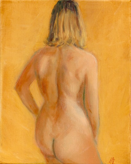 Nude - oil, 8x10