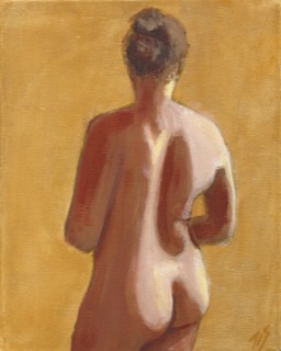 Nude - acrylic, 8x10