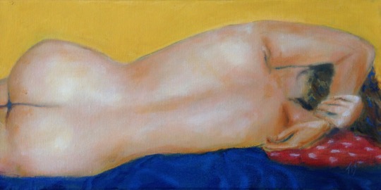 Nude - oil, 8x16